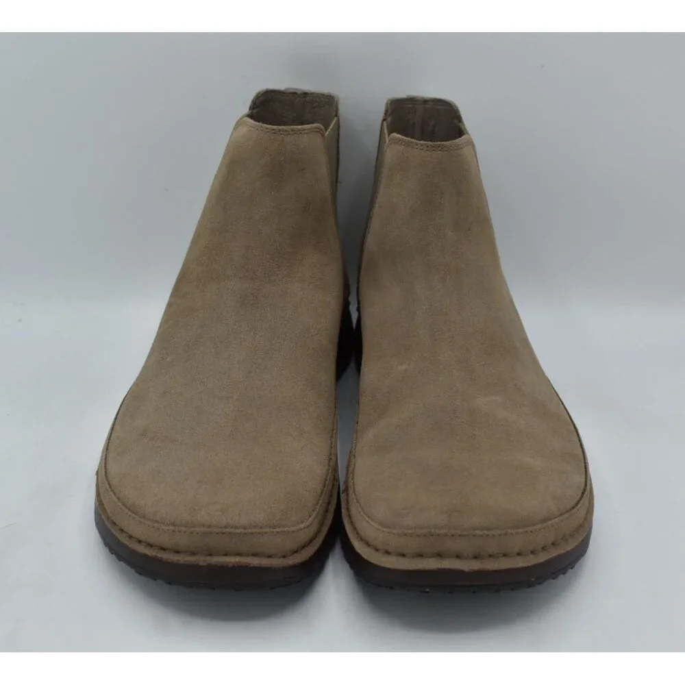 Chaco Mens Size 8 Poania Earth Brown Suede‎ Chelsea Boots Shoes